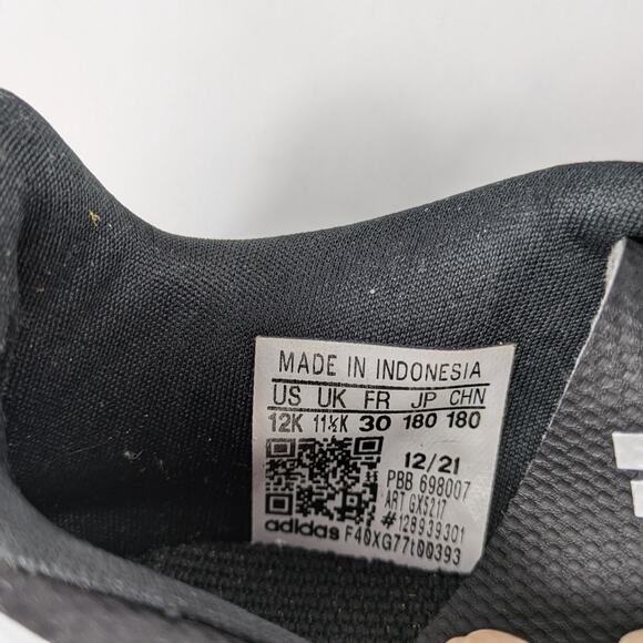 Adidas Boys Size 12K Soccer Cleats Low-Top Predator Edge.4 Flexible Ground Black - Picture 10 of 12